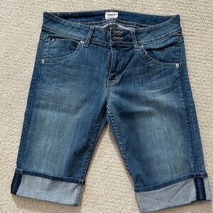 Hudson Classic Women's Dark Blue Denim Bermuda Shorts